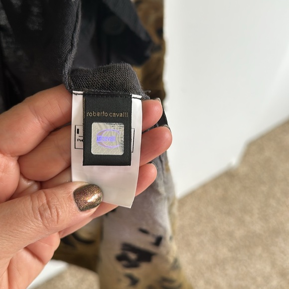 Roberto Cavalli 100% Wool Stylish Ombre Long Button Down Cardigan - Picture 8 of 11